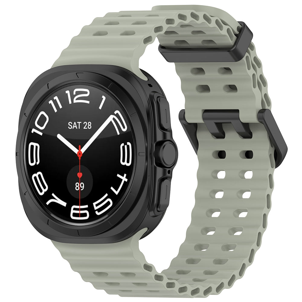 Curea Samsung Galaxy Watch Ultra 47 mm Techsuit W062, silicon, verde – imagine 1
