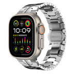 Curea Apple Watch 42 / 44  Techsuit W063, oțel inoxidabil, argintiu – imagine 1