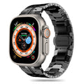 Curea Apple Watch 42 / 44 / 45  Techsuit W063, oțel inoxidabil, negru – imagine 1