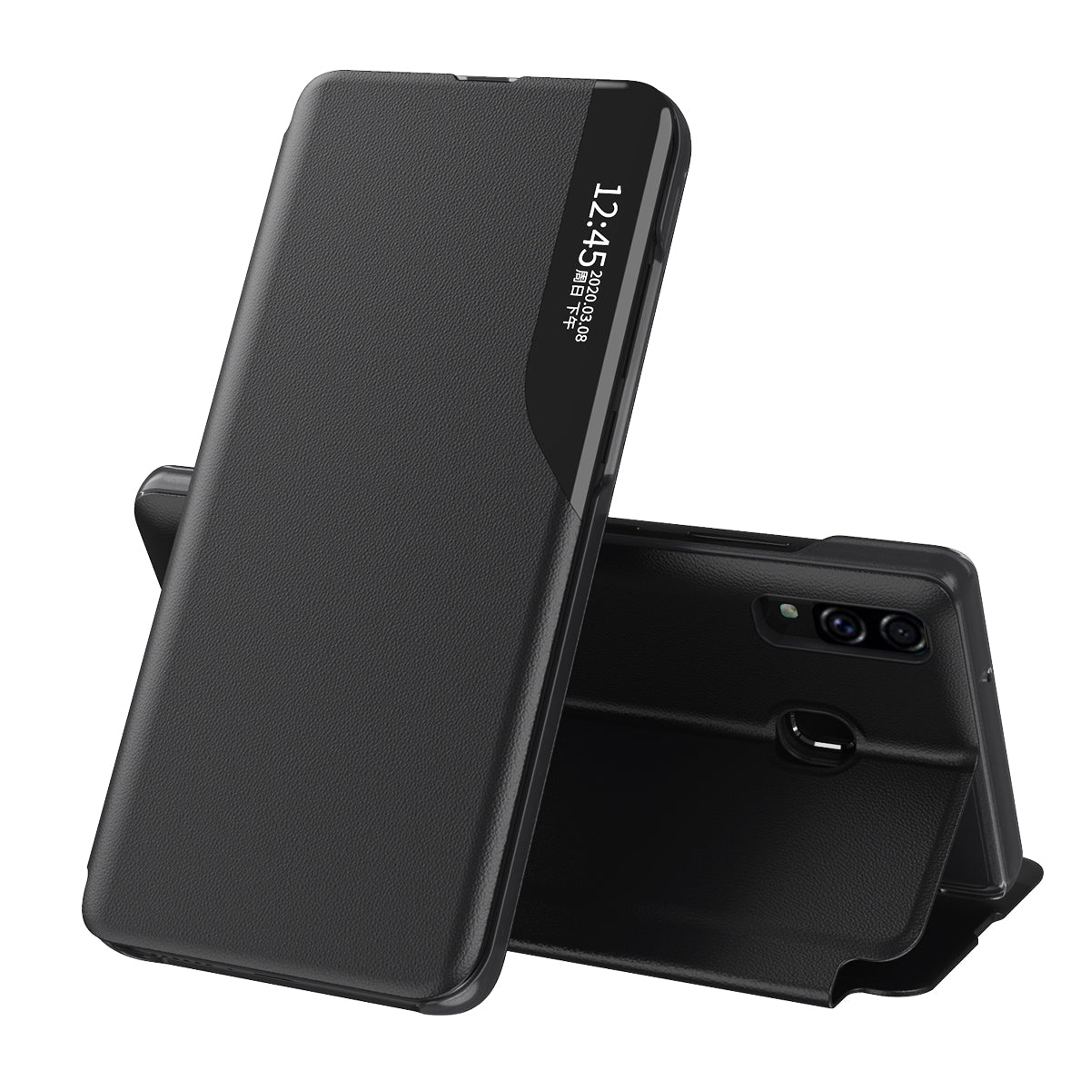Husă flip Techsuit eFold Galaxy A20e – Negru – imagine 3
