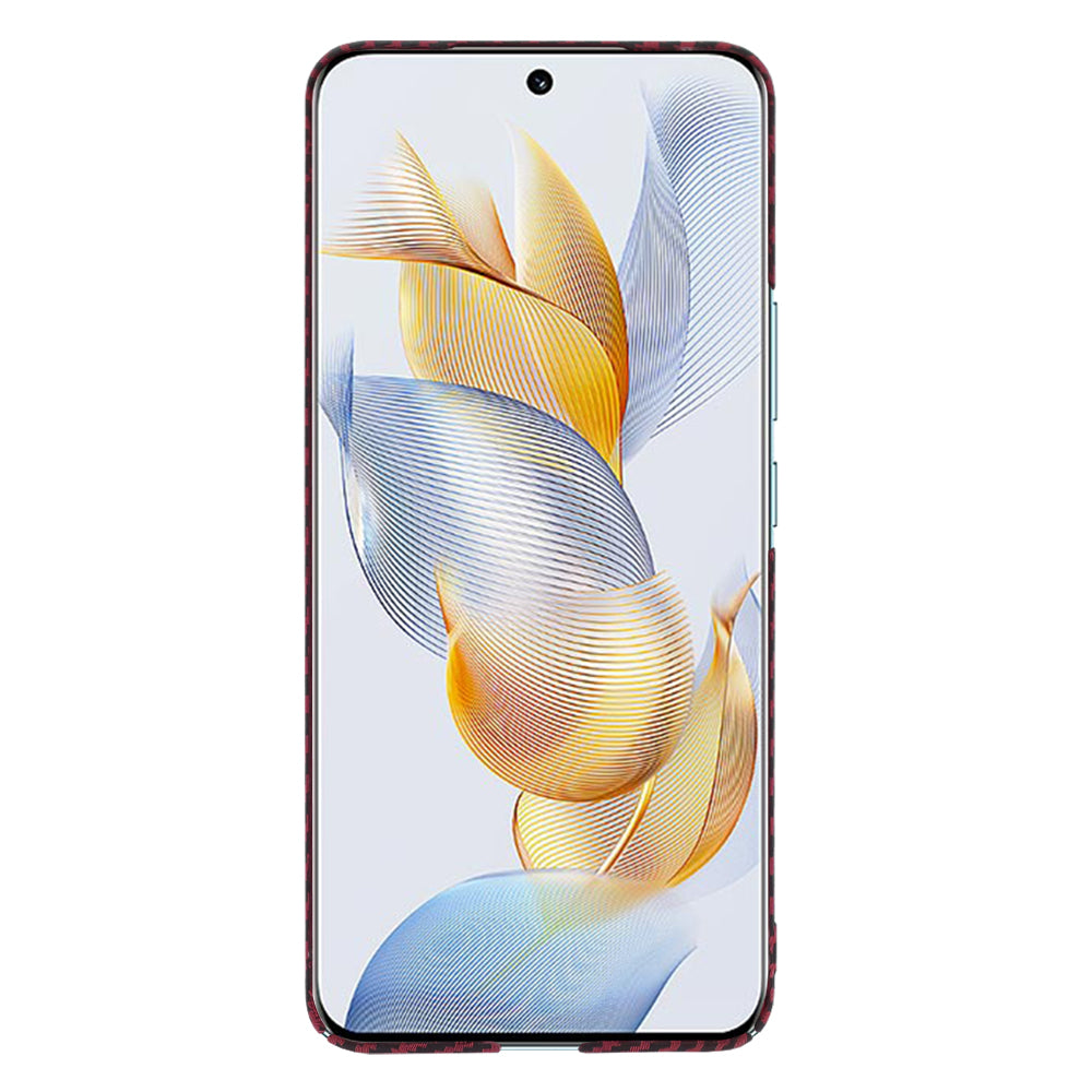 Husă Honor 90 Techsuit Carbonite FiberShell, roșu – imagine 3