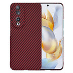 Husă Honor 90 Techsuit Carbonite FiberShell, roșu – imagine 1
