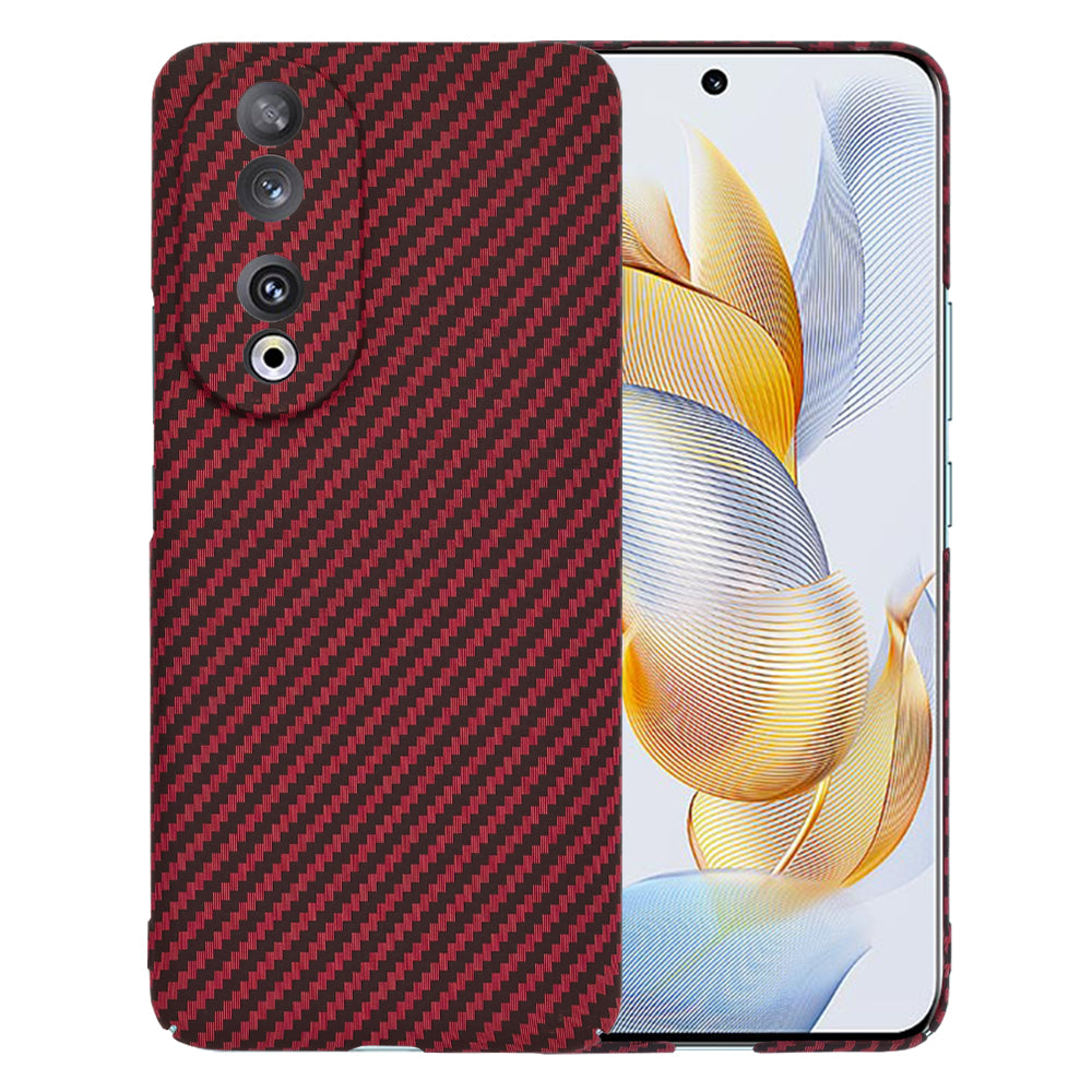 Husă Honor 90 Techsuit Carbonite FiberShell, roșu – imagine 1