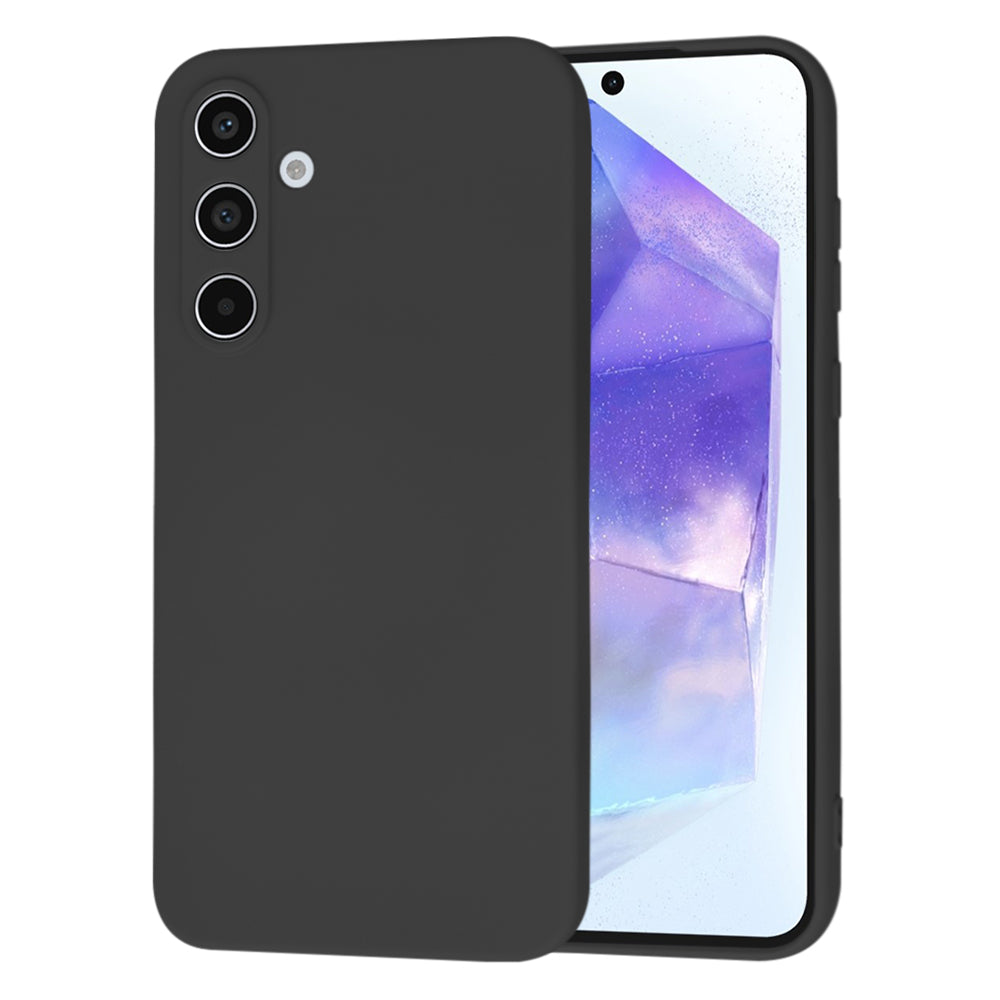 Husă din silicon Techsuit SoftFlex Galaxy A55 5G – Negru – imagine 1