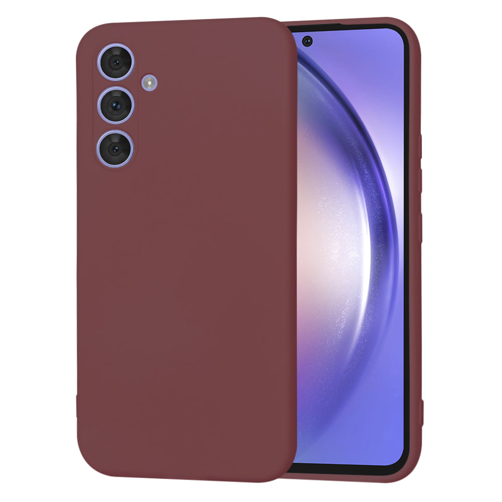 Husă din silicon Techsuit SoftFlex Galaxy A54 5G – Roșu prună – imagine 20