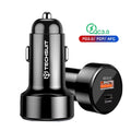 Încărcător auto compact 48W, negru – Techsuit TE-P31 – imagine 1