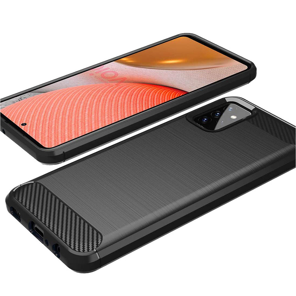 Husă Techsuit Carbon Silicone Galaxy A72 – imagine 2