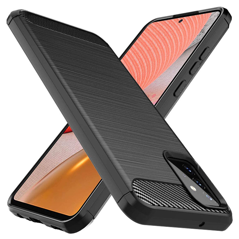Husă Techsuit Carbon Silicone Galaxy A72 – imagine 3