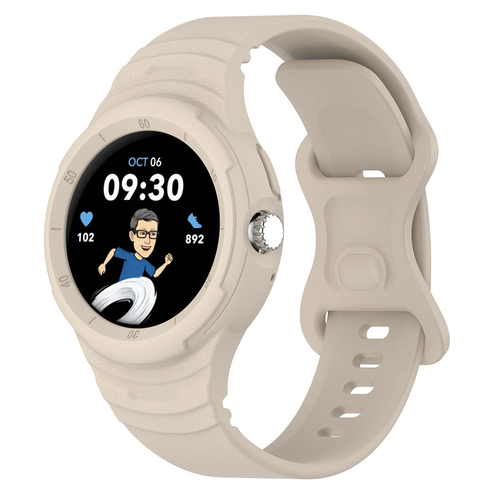 Curea Google Pixel Watch/Watch 2/Watch 3 Techsuit W066, silicon, bej – imagine 1