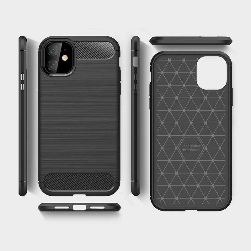 Husă Techsuit Carbon Silicone iPhone 12 / 12 Pro – imagine 4