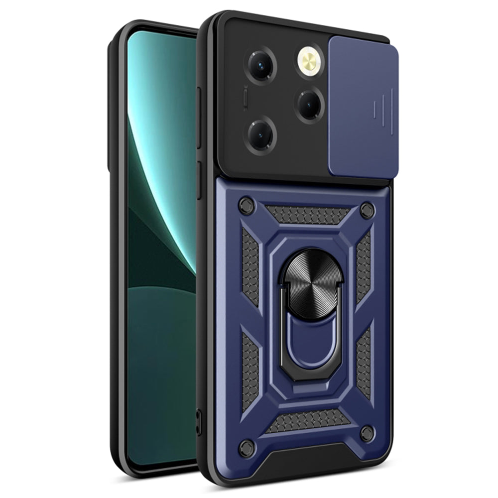 Husă Techsuit CamShield Infinix Hot 40, albastru – imagine 1