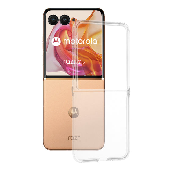 Husă transparentă Techsuit Clear Silicone pentru Motorola Razr 50 Ultra / Razr 70 Plus