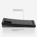 Husă Techsuit Carbon Silicone Galaxy Note 20 – imagine 2