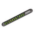 Plăcuță număr telefon pentru bord, zinc, negru – Techsuit PNP1 – imagine 1