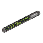 Plăcuță număr telefon pentru bord, zinc, negru – Techsuit PNP1 – imagine 1