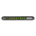 Plăcuță număr telefon pentru bord, zinc, negru – Techsuit PNP1 – imagine 2