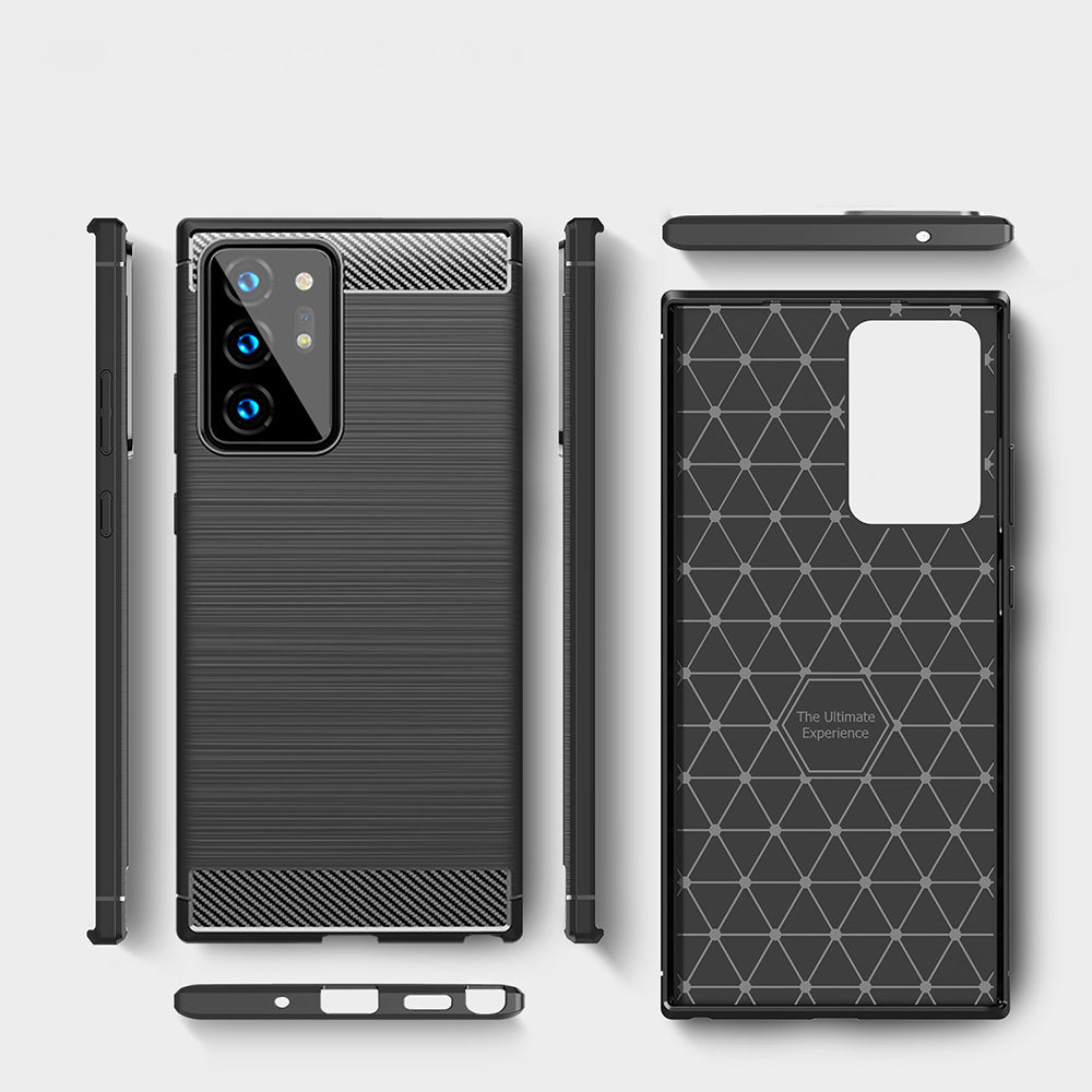 Husă Techsuit Carbon Silicone Galaxy Note 20 Ultra – imagine 2