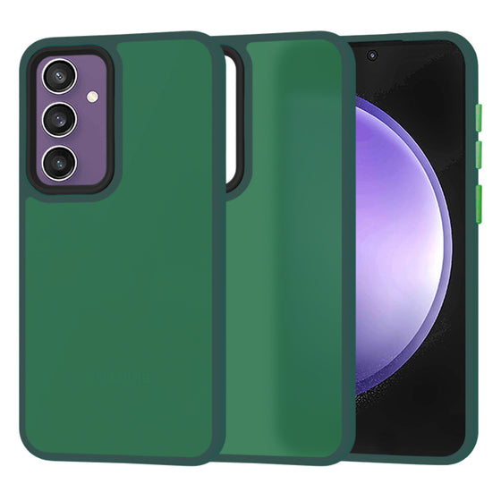 Husă Techsuit HaloFrost pentru Samsung Galaxy S23 FE – verde închis