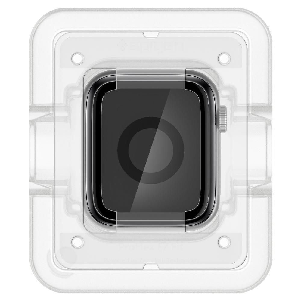 Set 2 folii hibride Spigen ProFlex EZ Fit Apple Watch Series 4–6 / SE (44 mm) – imagine 6