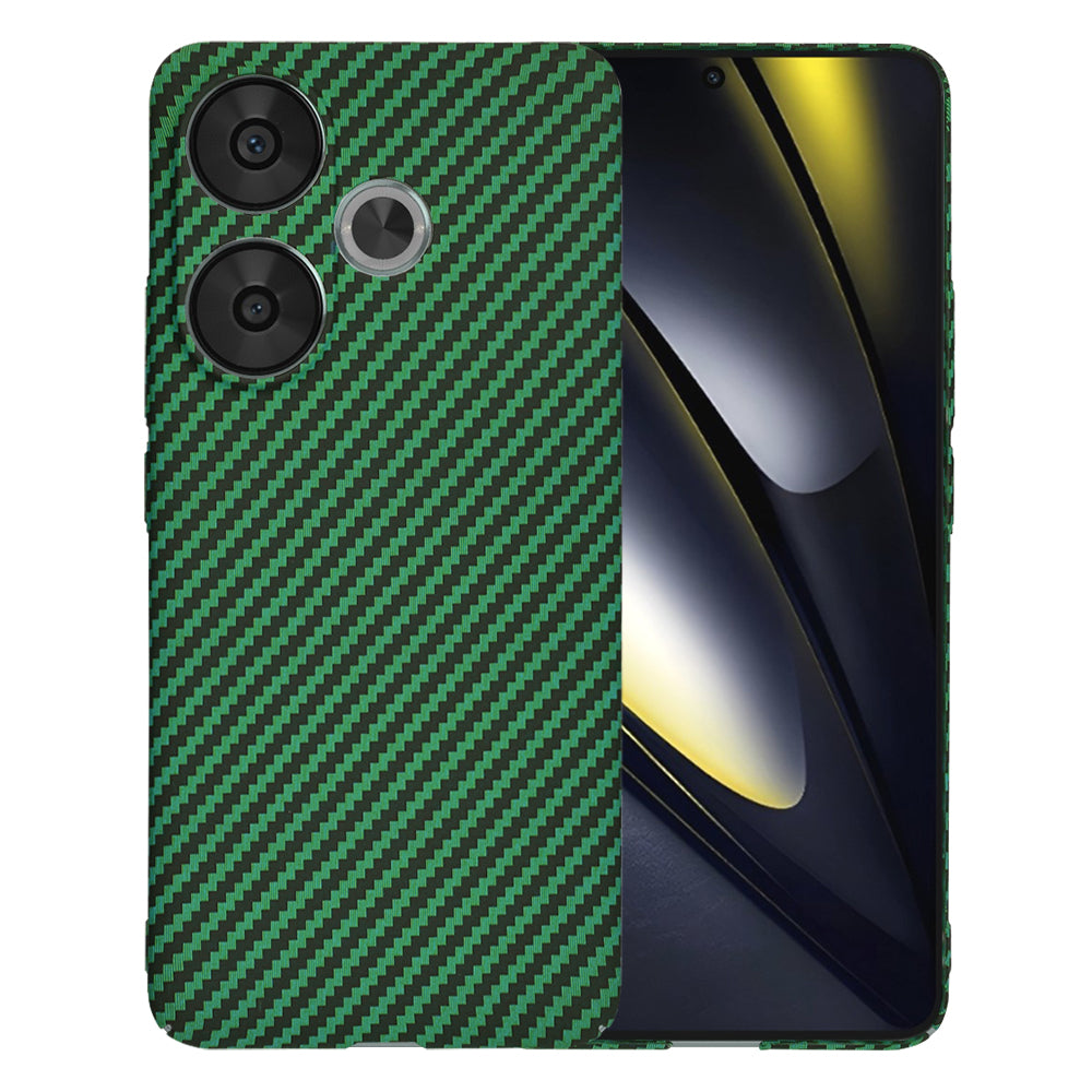 Husă Xiaomi Poco F6 Techsuit Carbonite FiberShell, verde – imagine 1