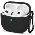 Husă silicon AirPods 3, ultra-subțire, negru – Techsuit – imagine 1