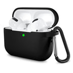 Husă silicon AirPods Pro 1 / 2, ultra-subțire, negru – Techsuit – imagine 1