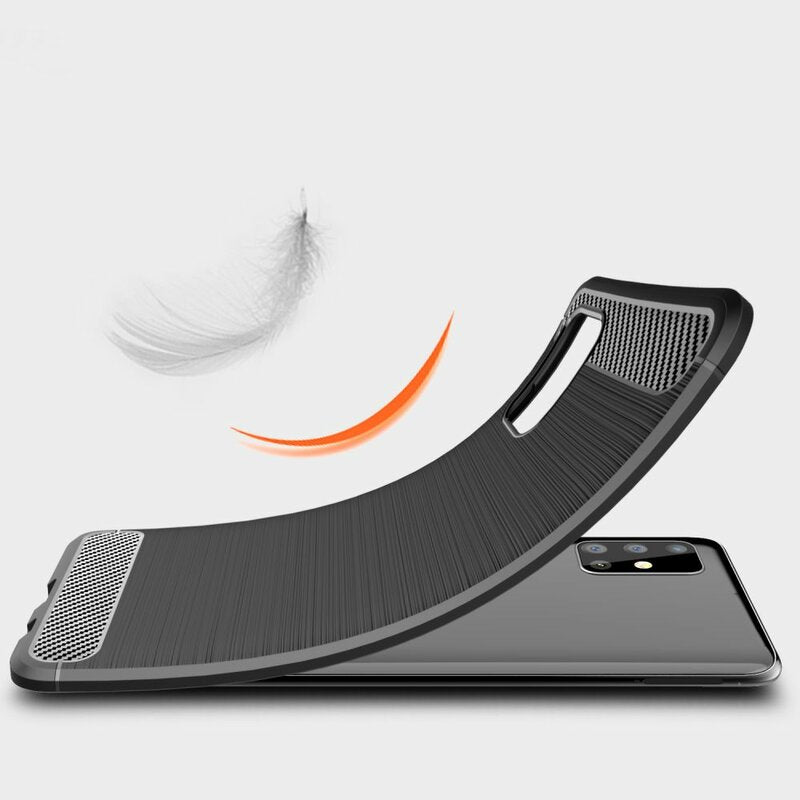 Husă Techsuit Carbon Silicone Galaxy A71 – imagine 2