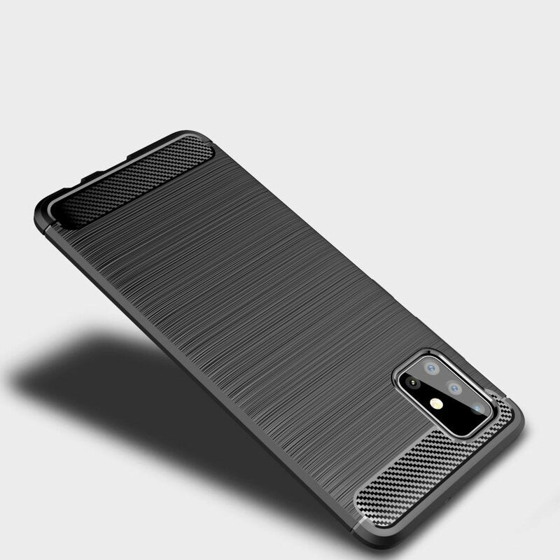 Husă Techsuit Carbon Silicone Galaxy A71 – imagine 3