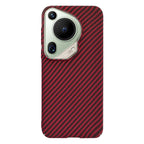 Husă Huawei Pura 70 Ultra Techsuit Carbonite FiberShell, roșu – imagine 2