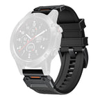 Curea Garmin Fenix 5/5 Plus 6/6 Pro/7 Techsuit W068, negru – imagine 1