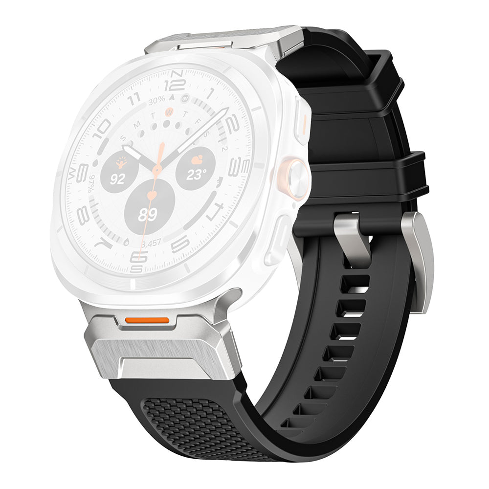 Curea Samsung Galaxy Watch Ultra 47 mm Techsuit W068, negru/argintiu – imagine 1