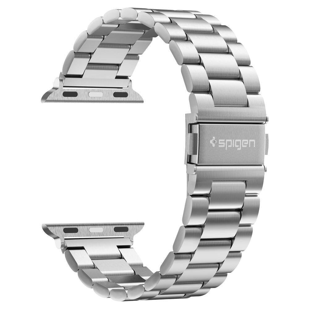 Brățară din oțel inoxidabil Spigen Modern Fit Apple Watch 42 / 44 / 45 / 46 / 49 mm – Argintiu – imagine 7