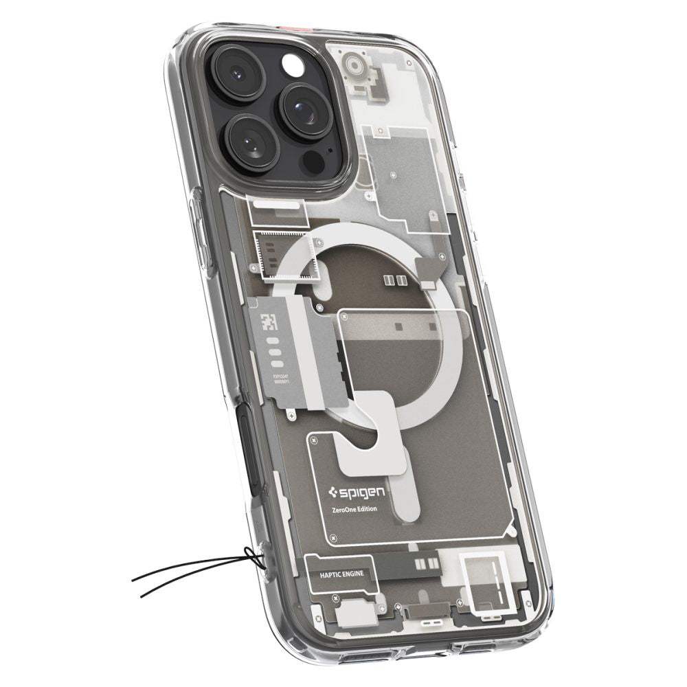 Husă Spigen Ultra Hybrid Zero One MagSafe iPhone 16 Pro – Natural Titanium (titan) – imagine 8