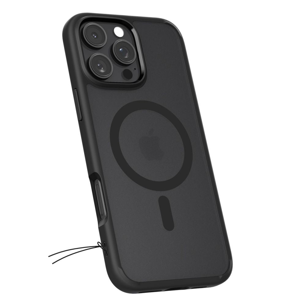 Husă Spigen Ultra Hybrid MagSafe iPhone 16 Pro – Frost Black (negru mat translucid) – imagine 9