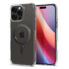 Husă Spigen Ultra Hybrid MagSafe iPhone 16 Pro – Transparent / Carbon Fiber – imagine 3