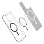 Husă Spigen Ultra Hybrid MagSafe iPhone 16 Pro – Transparent / Carbon Fiber – imagine 5