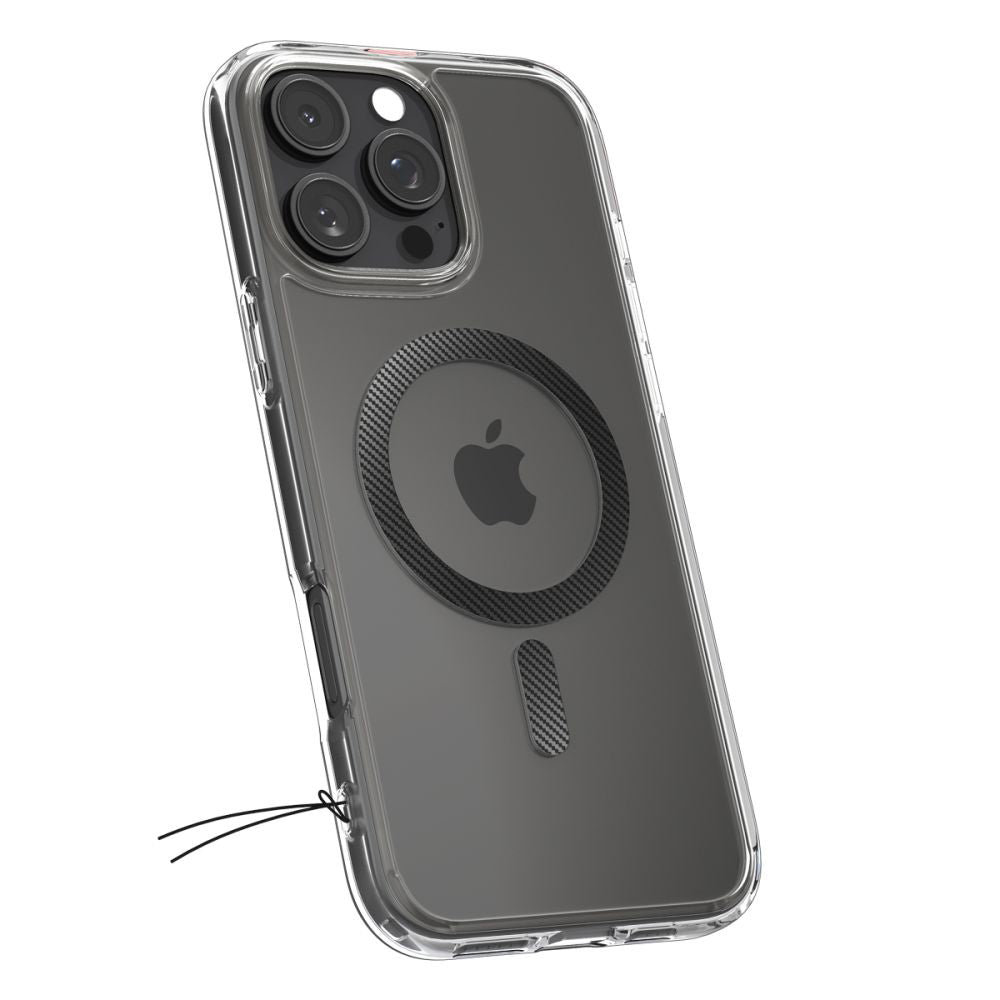 Husă Spigen Ultra Hybrid MagSafe iPhone 16 Pro – Transparent / Carbon Fiber – imagine 2