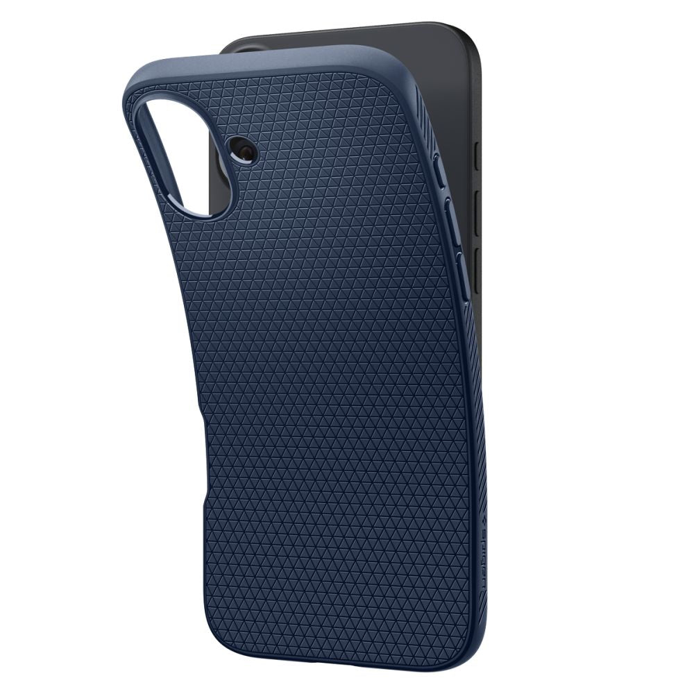 Husă Spigen Liquid Air iPhone 16 – Bleumarin – imagine 9