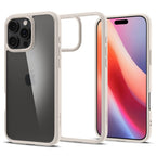 Husă Spigen Ultra Hybrid iPhone 16 Pro – Natural Titanium (titan) – imagine 9