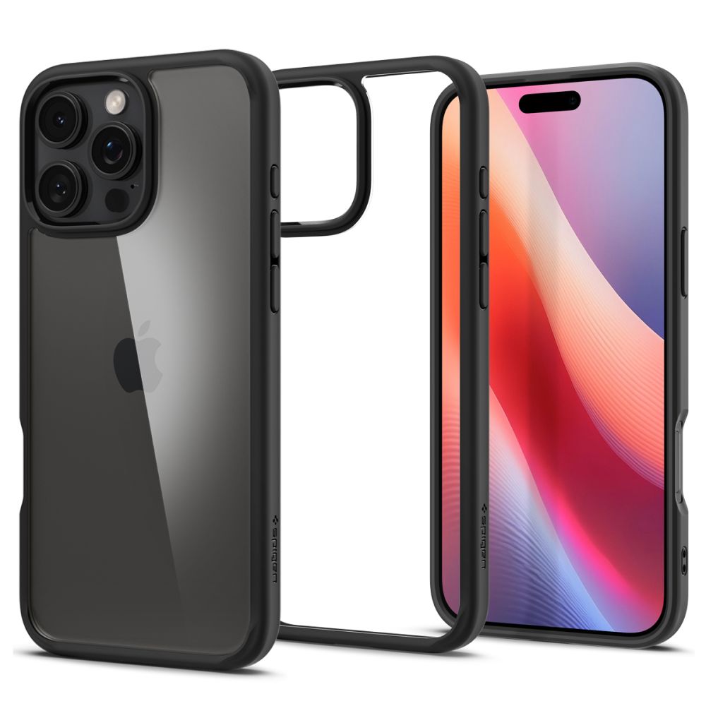 Husă Spigen Ultra Hybrid iPhone 16 Pro – Negru mat – imagine 1