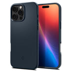 Husă Spigen Thin Fit MagSafe iPhone 16 Pro Max – Metal Slate (gri ardezie) – imagine 8