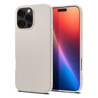 Husă Spigen Liquid Air iPhone 16 Pro – Natural Titanium (titan) – imagine 9