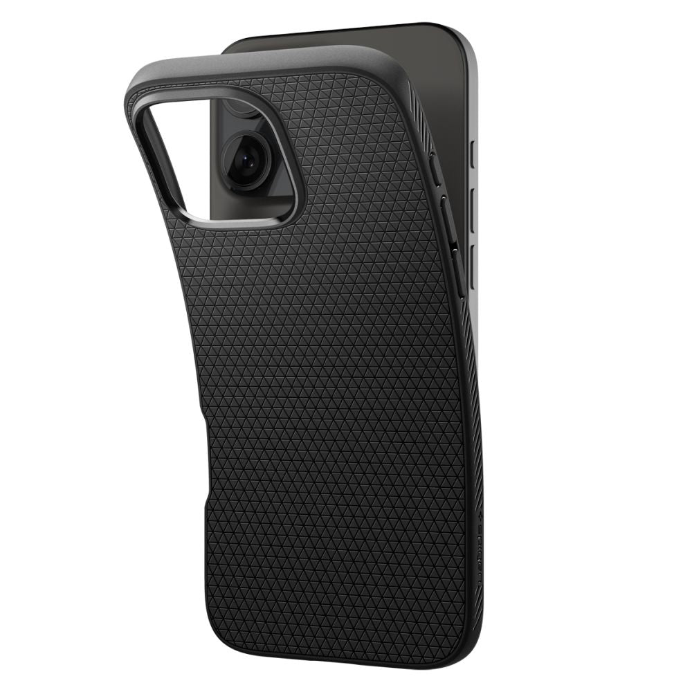 Husă Spigen Liquid Air iPhone 16 Pro – Negru mat – imagine 3