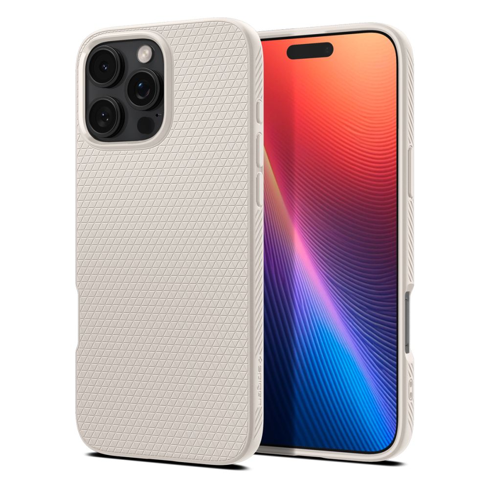 Husă Spigen Liquid Air iPhone 16 Pro Max – Natural Titanium (titan) – imagine 9