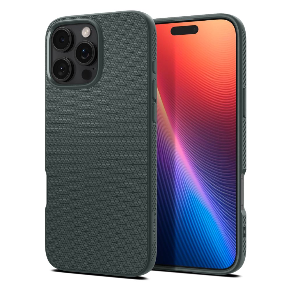 Husă Spigen Liquid Air iPhone 16 Pro Max – Abyss Green (verde) – imagine 7