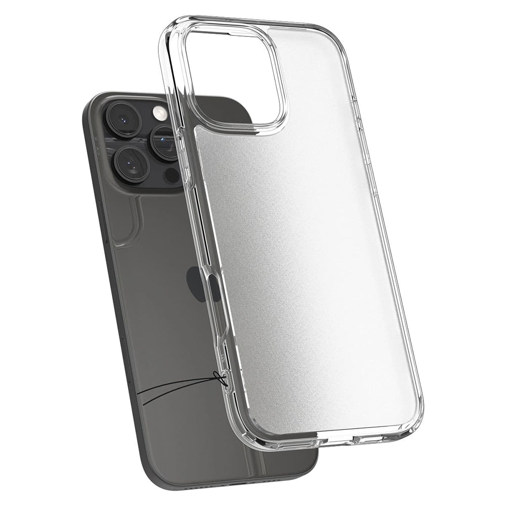 Husă Spigen Ultra Hybrid iPhone 16 Pro – Frost Clear (transparent mat) – imagine 16