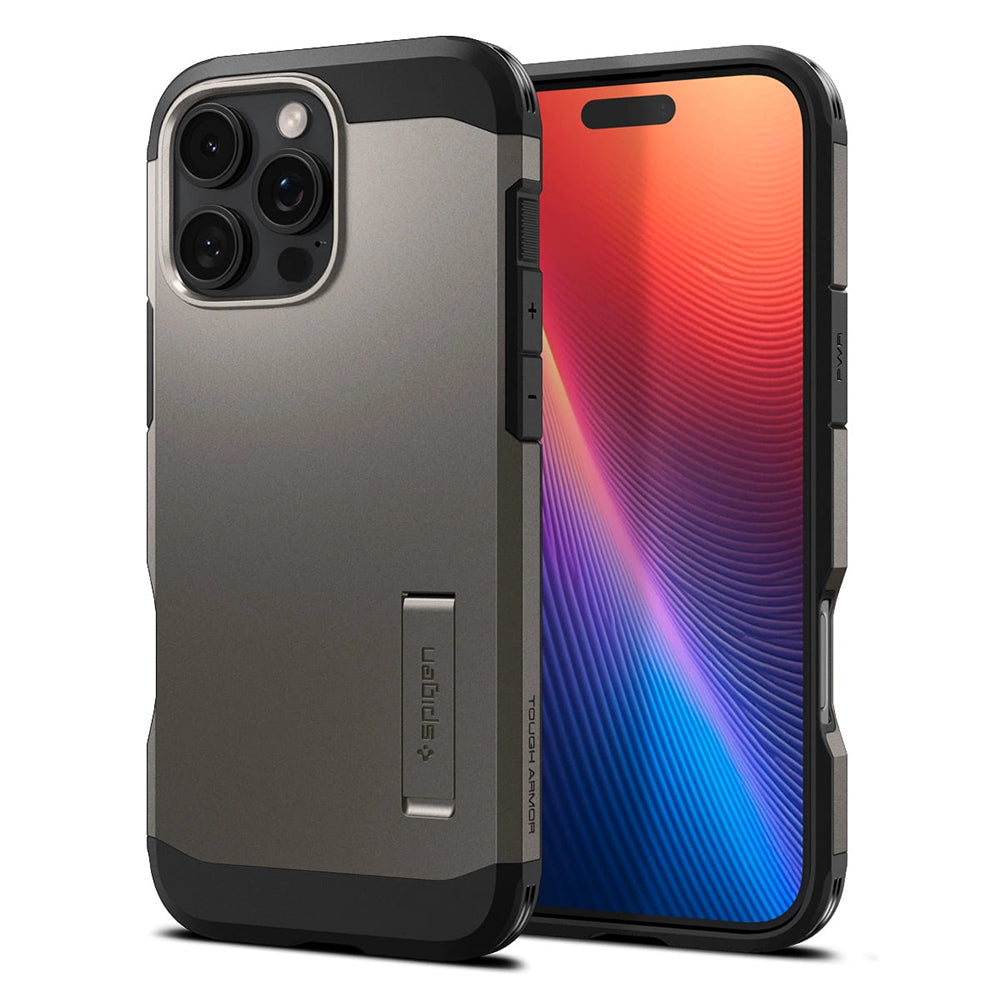 Husă Spigen Tough Armor MagSafe iPhone 16 Pro – Gunmetal (gri metalic) – imagine 2