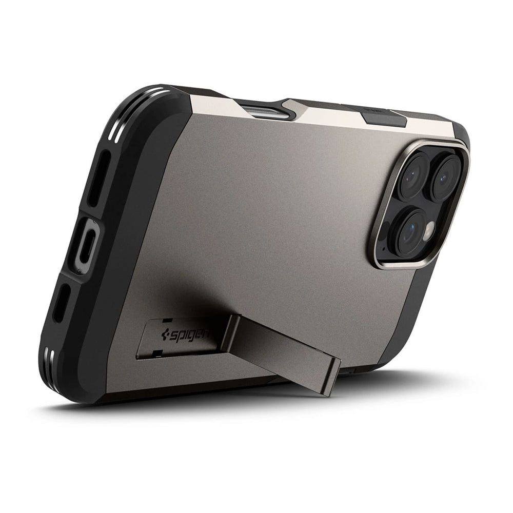 Husă Spigen Tough Armor MagSafe iPhone 16 Pro Max – Gunmetal (gri metalic) – imagine 4