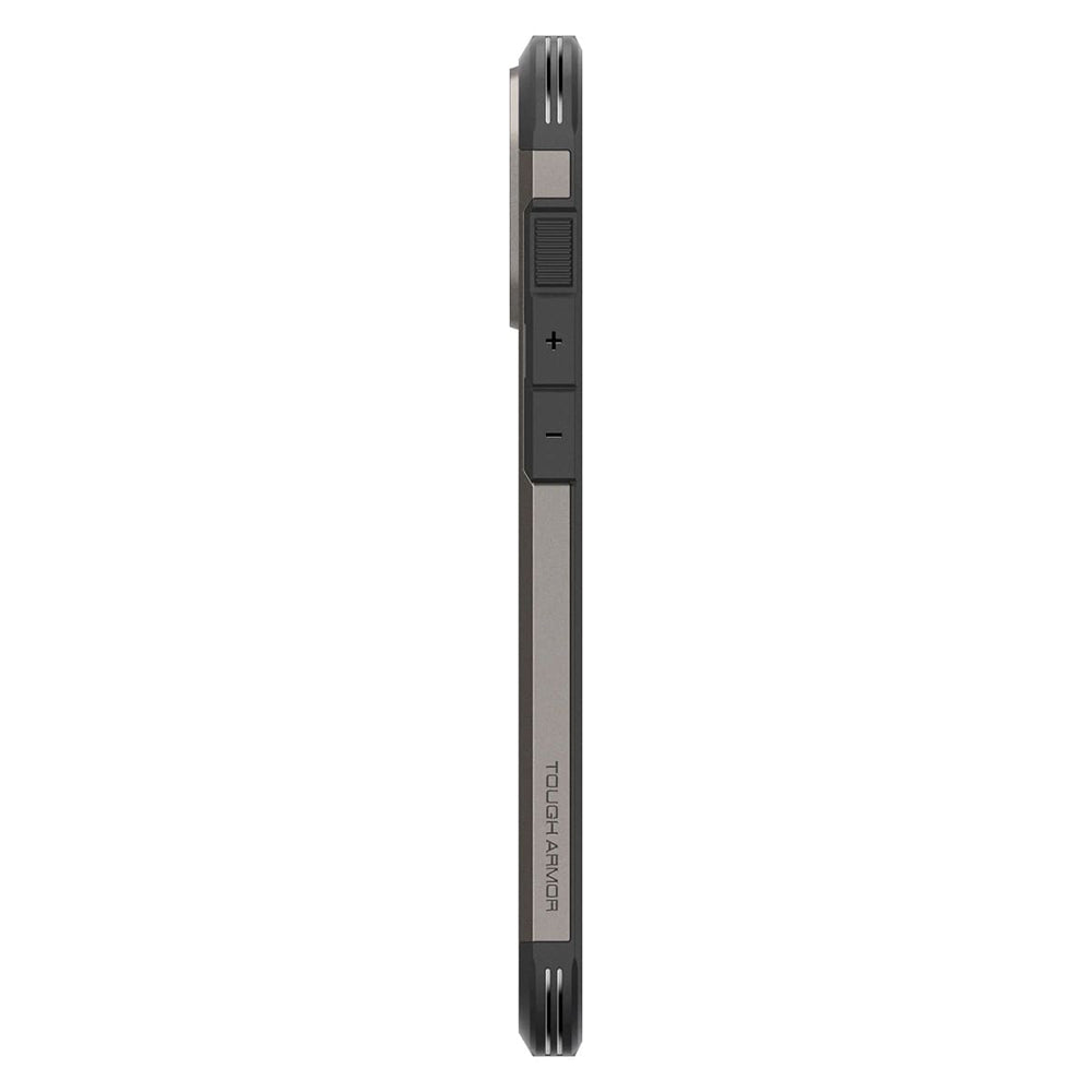 Husă Spigen Tough Armor MagSafe iPhone 16 Pro Max – Gunmetal (gri metalic) – imagine 6