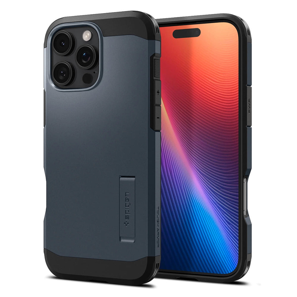 Husă Spigen Tough Armor MagSafe iPhone 16 Pro Max – Metal Slate (gri ardezie) – imagine 8